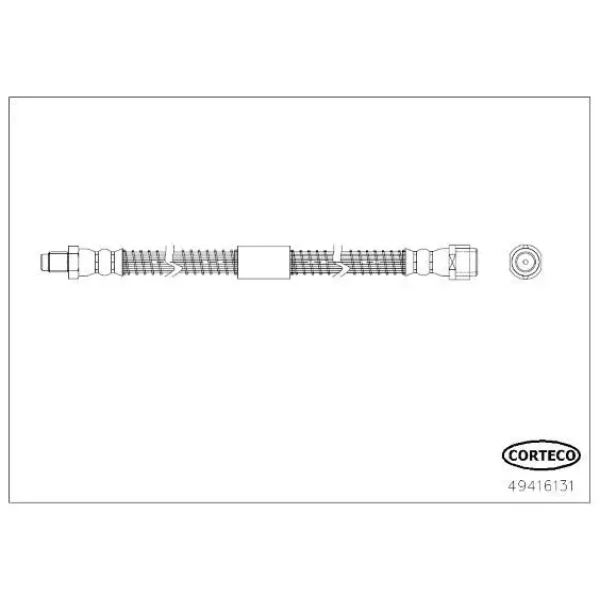Corteco Ön Fren Hortumu – 49416131 / OEM A2214200548
