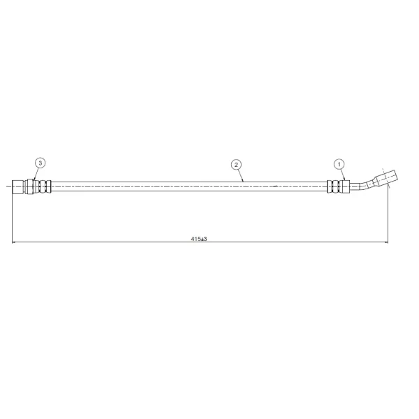CAVO Ön Fren Hortumu – C800062A / OEM 562377904
