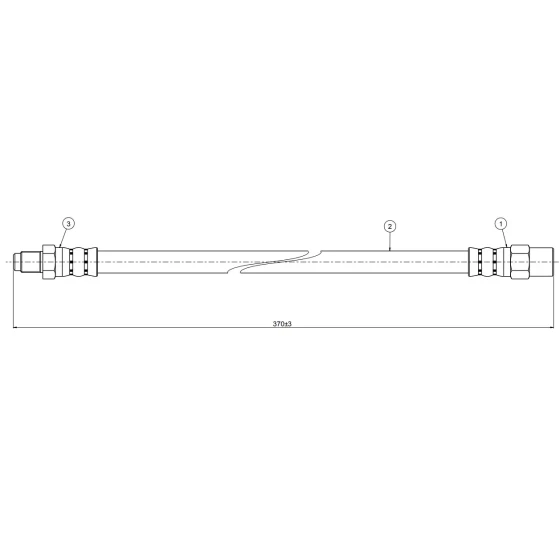 CAVO Ön Fren Hortumu – C800112A / OEM 1294280035 ürün görseli