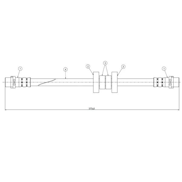 CAVO Ön Fren Hortumu – C800114B / OEM 7D0611701E