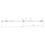 CAVO Ön Fren Hortumu – C800429A / OEM 6K0611701