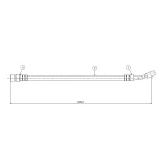 CAVO Ön Fren Hortumu – C800446A / OEM 96212323