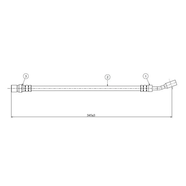 CAVO Ön Fren Hortumu – C800446A / OEM 96212323