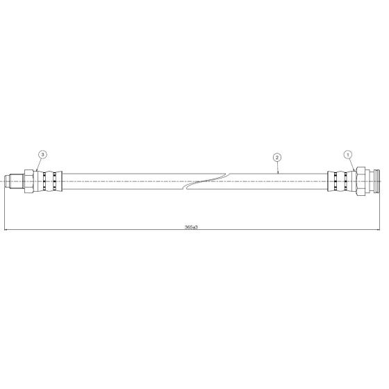 CAVO Ön Fren Hortumu – C800468A / OEM 6U0611701A ürün görseli