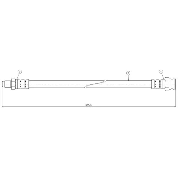 CAVO Ön Fren Hortumu – C800468A / OEM 6U0611701A