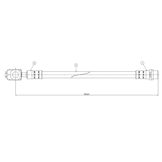 CAVO Ön Fren Hortumu – C800542A / OEM 6N0611701B ürün görseli