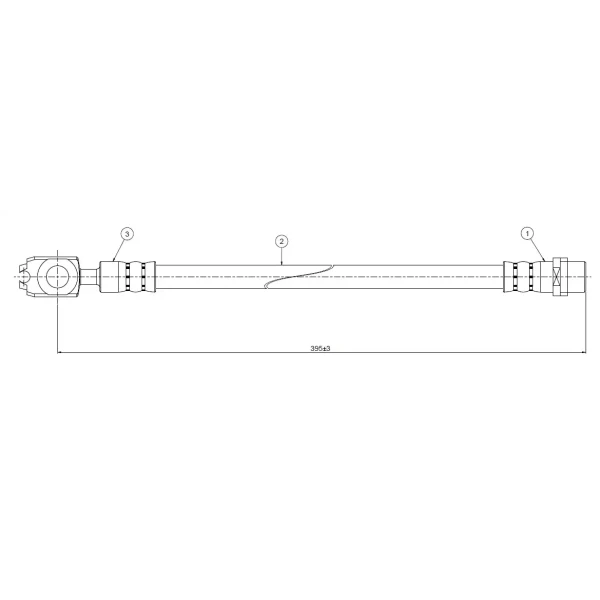 CAVO Ön Fren Hortumu – C800542A / OEM 6N0611701B