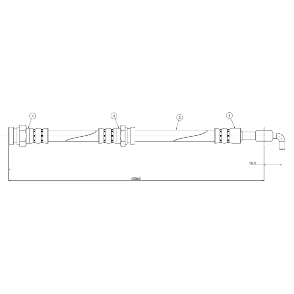 CAVO Ön Fren Hortumu – C900121A / OEM B45543980