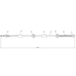 CAVO Ön Fren Hortumu – C900219A / OEM 7L6611701