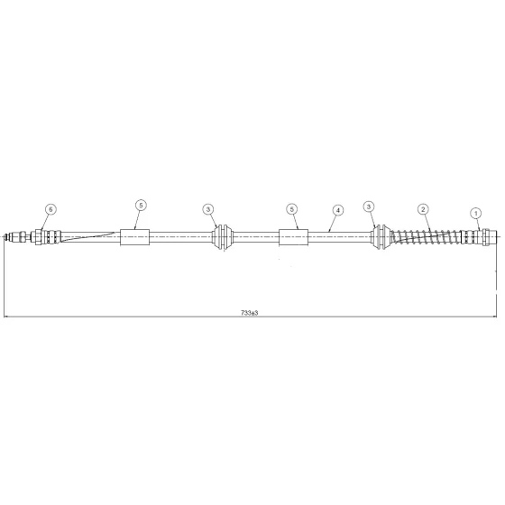 CAVO Ön Fren Hortumu – C900219A / OEM 7L6611701 ürün görseli