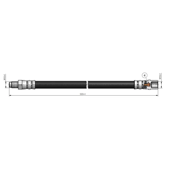 CAVO Ön Fren Hortumu – C900675A / OEM A1694280035 ürün görseli