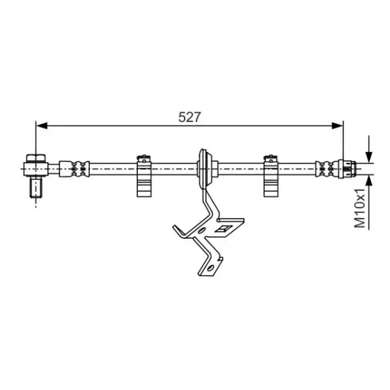 Bosch Ön Fren Hortumu (Sol) – 1987476041 / OEM A1634202448 ürün görseli
