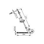 Bosch Ön Fren Hortumu (Sol) – 1987481427 / OEM 4806J3