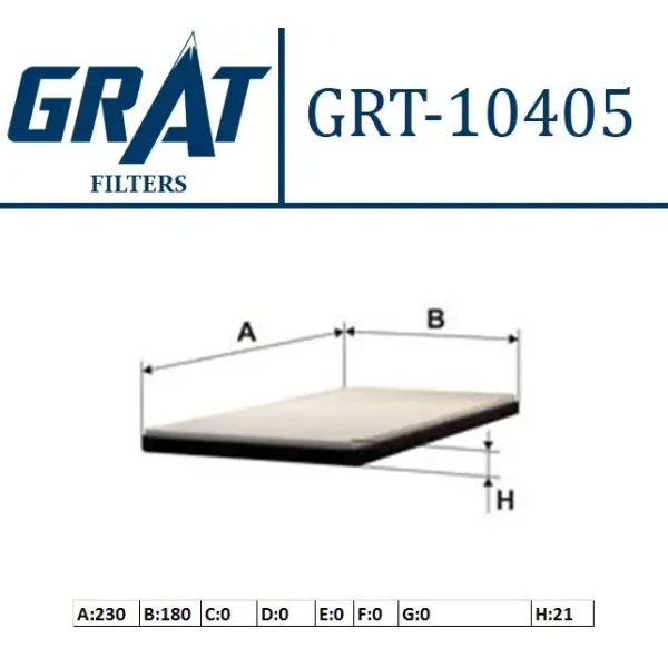 GRAT Polen Filtresi – 10405 / OEM 71736776