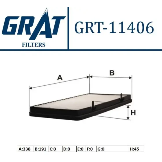 GRAT Polen Filtresi – 11406 / OEM 7701050319 ürün görseli