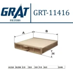 GRAT Polen Filtresi – 11416 / OEM 7701055110