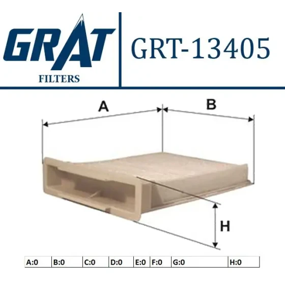 GRAT Polen Filtresi – 13405 / OEM 6447TT ürün görseli