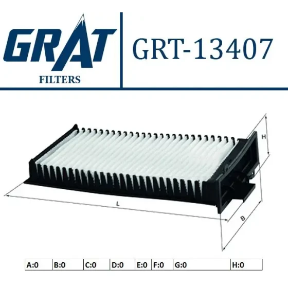 GRAT Polen Filtresi – 13407 / OEM 6447HT ürün görseli