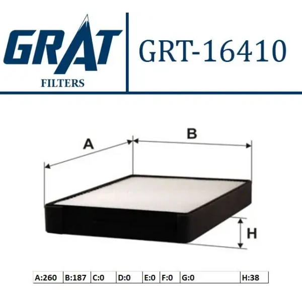 GRAT Polen Filtresi – 16410 / OEM 9761938100