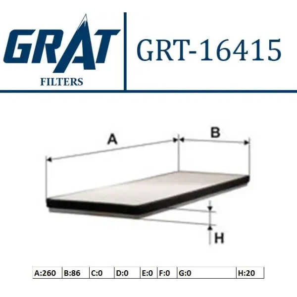 GRAT Polen Filtresi – 16415 / OEM 971334P000
