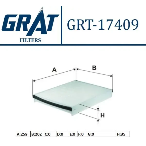 GRAT Polen Filtresi – 17409 / OEM AV6N18D543AA