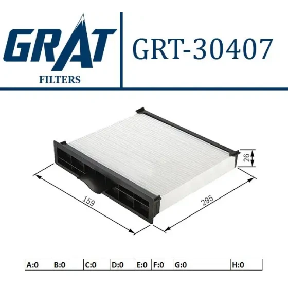 GRAT Polen Filtresi – 30407 / OEM 64111393489 ürün görseli