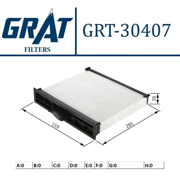 GRAT Polen Filtresi – 30407 / OEM 64111393489