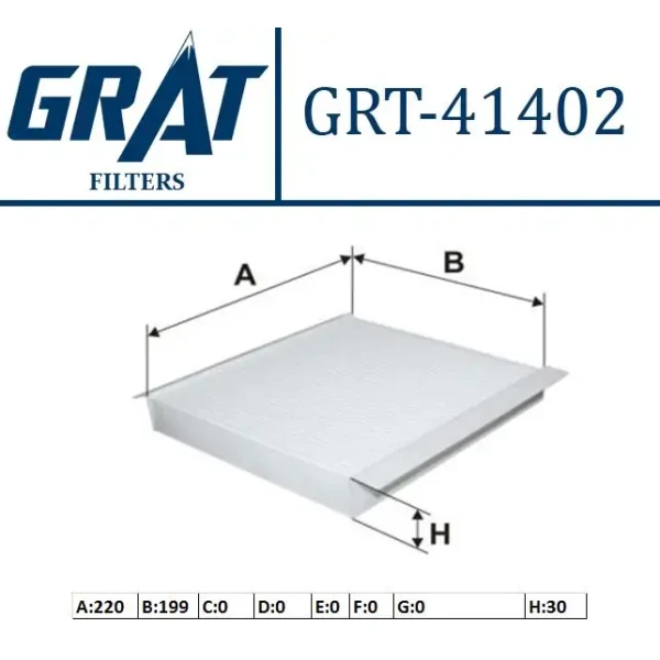 GRAT Polen Filtresi – 41402 / OEM 27891BM400