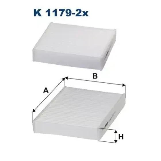 Filtron Polen Filtresi – K1179-2X / OEM 6447VY ürün görseli