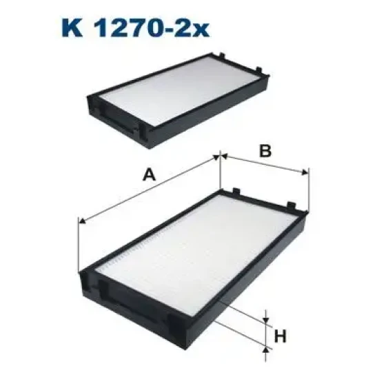 Filtron Polen Filtresi – K1270-2X / OEM 64316945585 ürün görseli