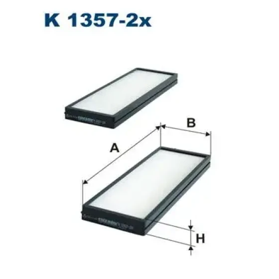 Filtron Polen Filtresi – K1357-2X / OEM 971334P000 ürün görseli