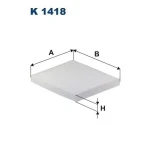 Filtron Polen Filtresi – K1418 / OEM 31497284