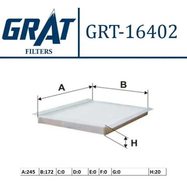 GRAT Polen Filtresi (Karbonlu) – 16402C / OEM 971332L000