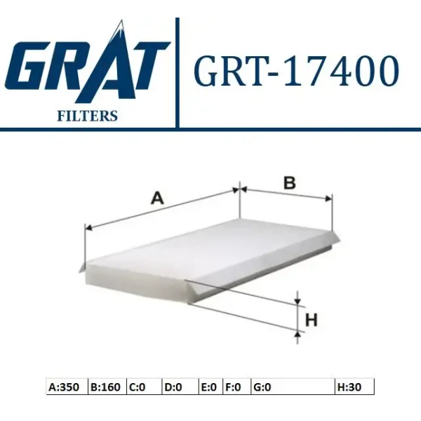 GRAT Polen Filtresi (Karbonlu) – 17400C / OEM XS4H19G244AA