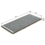 Bosch Polen Filtresi (Karbonlu) – 1987432343 / OEM A9018300418