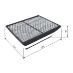 Bosch Polen Filtresi (Karbonlu) – 1987432525 / OEM 7711228917