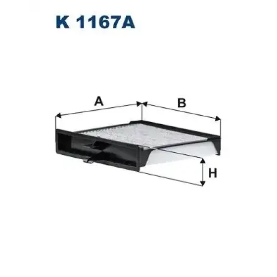Filtron Polen Filtresi (Karbonlu) – K1167A / OEM 8671018402 ürün görseli