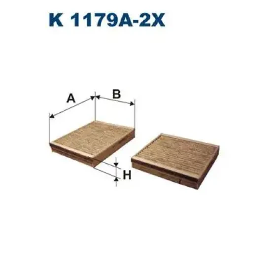 Filtron Polen Filtresi (Karbonlu) – K1179A-2X / OEM 6447VX ürün görseli