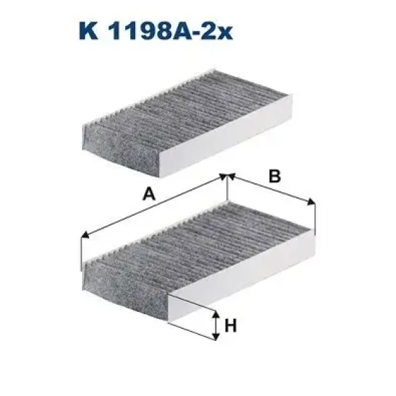 Filtron Polen Filtresi (Karbonlu) – K1198A-2X / OEM 80292S7A508 ürün görseli