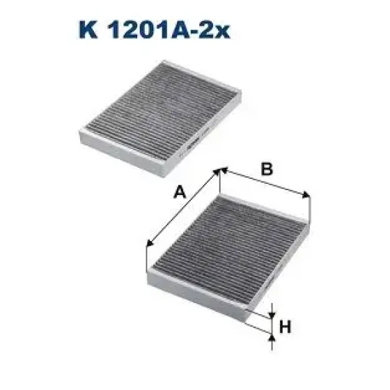 Filtron Polen Filtresi (Karbonlu) – K1201A-2X / OEM A2218300318 ürün görseli
