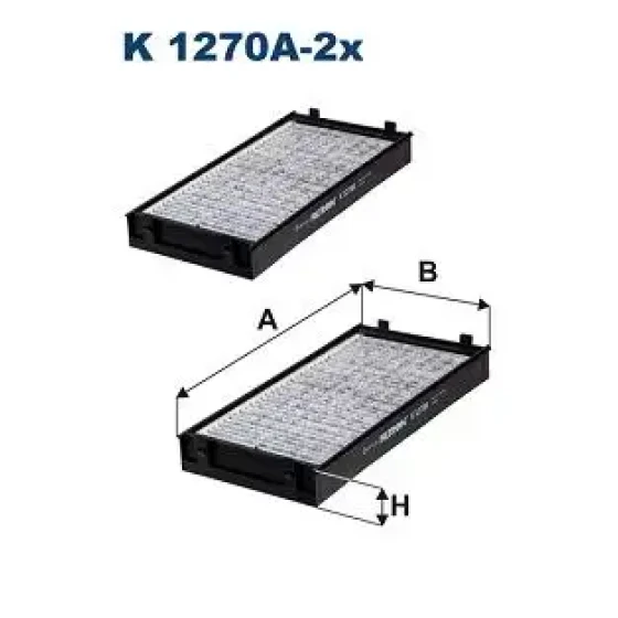 Filtron Polen Filtresi (Karbonlu) – K1270A-2X / OEM 64119248294 ürün görseli