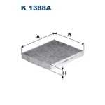 Filtron Polen Filtresi (Karbonlu) – K1388A / OEM 2Q0819669