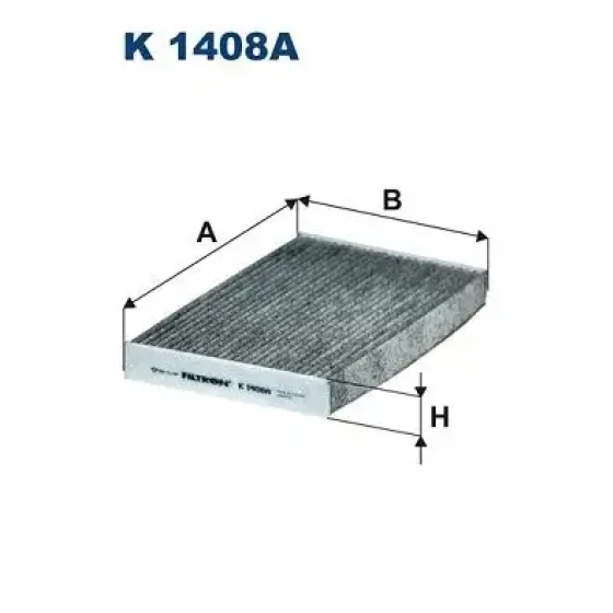 Filtron Polen Filtresi (Karbonlu) – K1408A / OEM 9815106780 ürün görseli