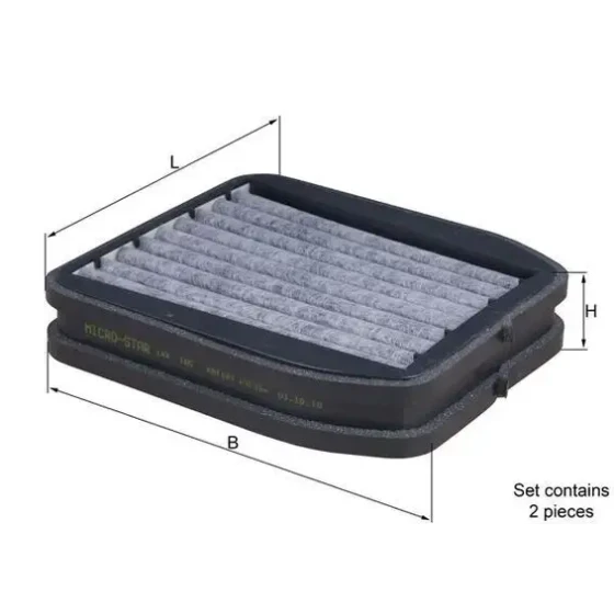 Mahle Polen Filtresi (Karbonlu) – LKK165/S / OEM A2118301200 ürün görseli