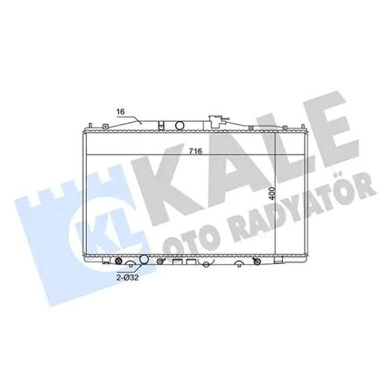 KALE Radyatör – 341955 / OEM 19010RBBE51 ürün görseli