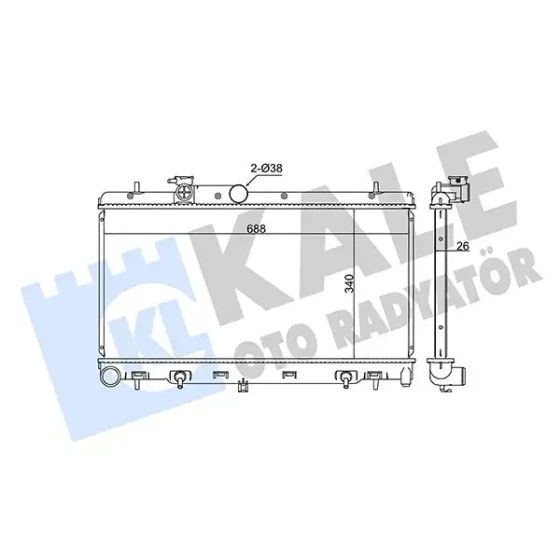 KALE Radyatör – 342110 / OEM 45111AE01A ürün görseli