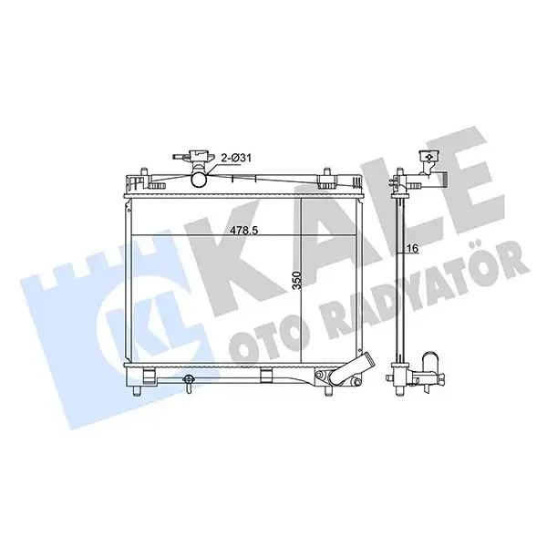 KALE Radyatör – 342135 / OEM 1640047090