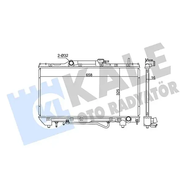 KALE Radyatör – 342165 / OEM 1640074790