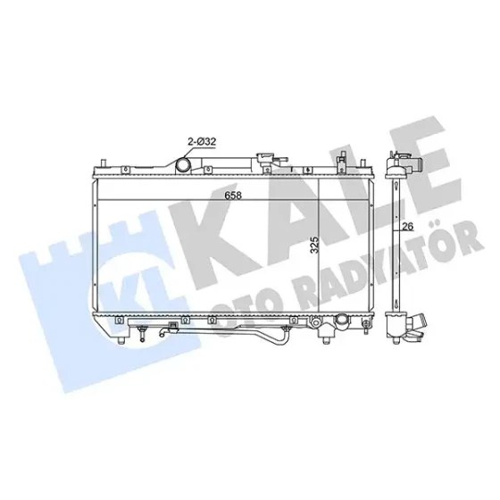 KALE Radyatör – 342190 / OEM 1640303190 ürün görseli