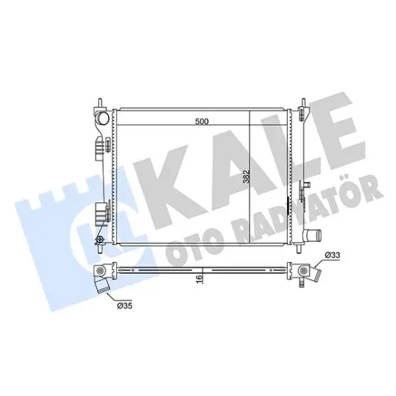 KALE Radyatör – 342285 / OEM 253101R010 ürün görseli